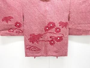 未使用品　本総絞り　笹・花模様羽織